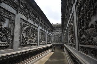 臨夏市枹罕鎮(zhèn)街子村川心拱北磚雕長(zhǎng)廊